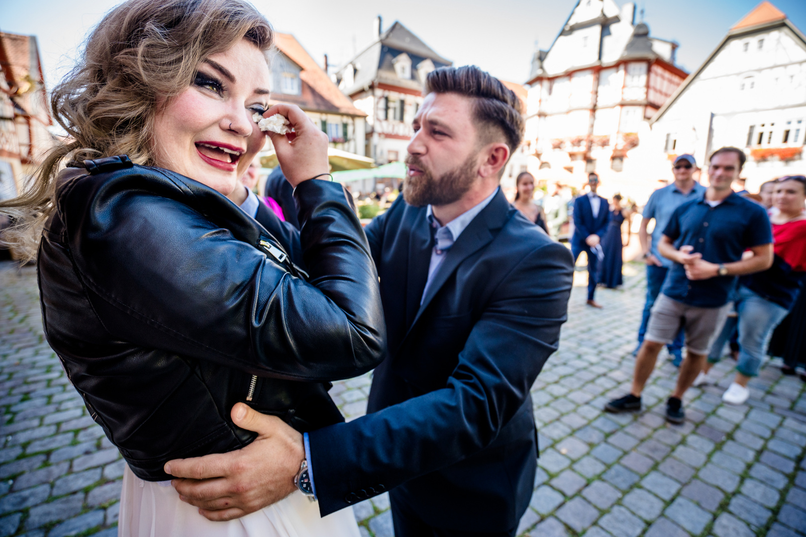 Emotionaler Moment bei einer Hochzeit in Heppenheim