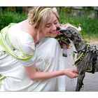 "Emotions between a Bride & a Dog"