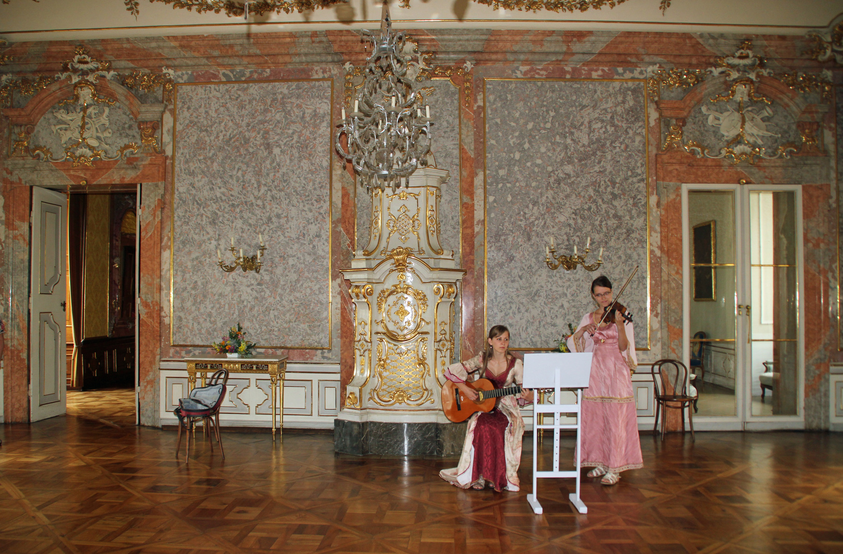 Empfang der Besucher im Schloss Valtice