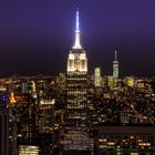 Empire State building at night