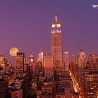 Empire State Building bei Vollmond