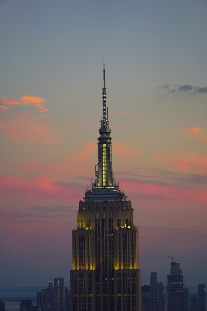 Empire State Building im Sonnenuntergang