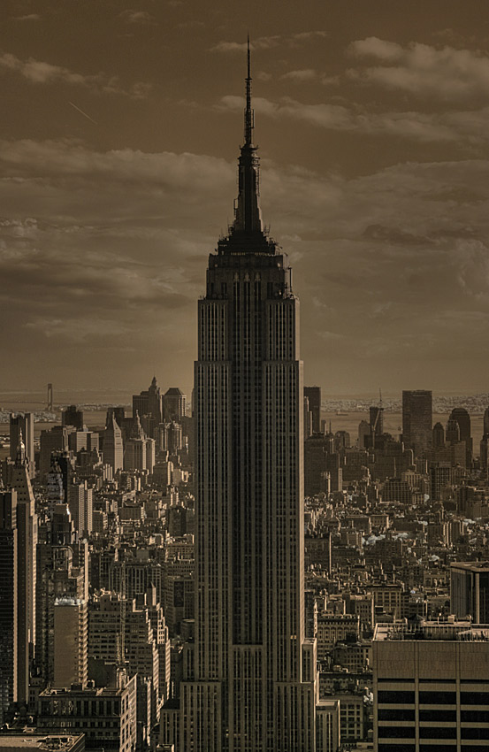 Empire State Building in Infrarot