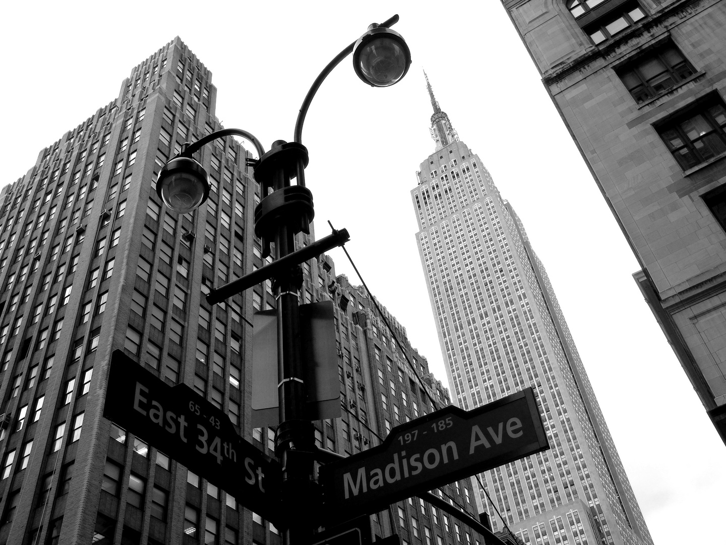 Empire State Building - Manhattan Black & White