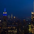 Empire State Building und Downtown Manhatten