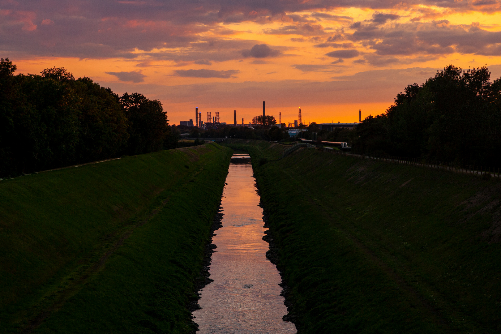 Emscher At Sunset