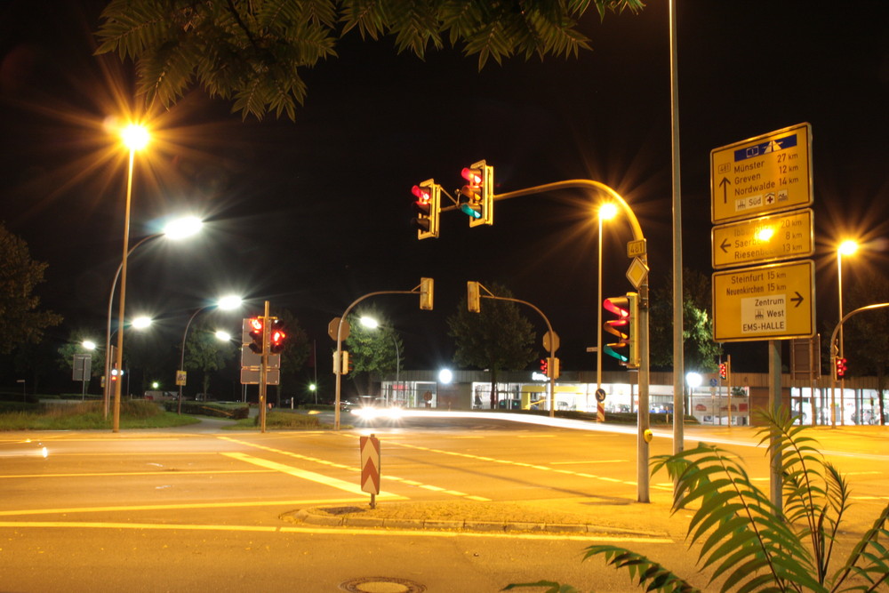 Emsdetten bei Nacht