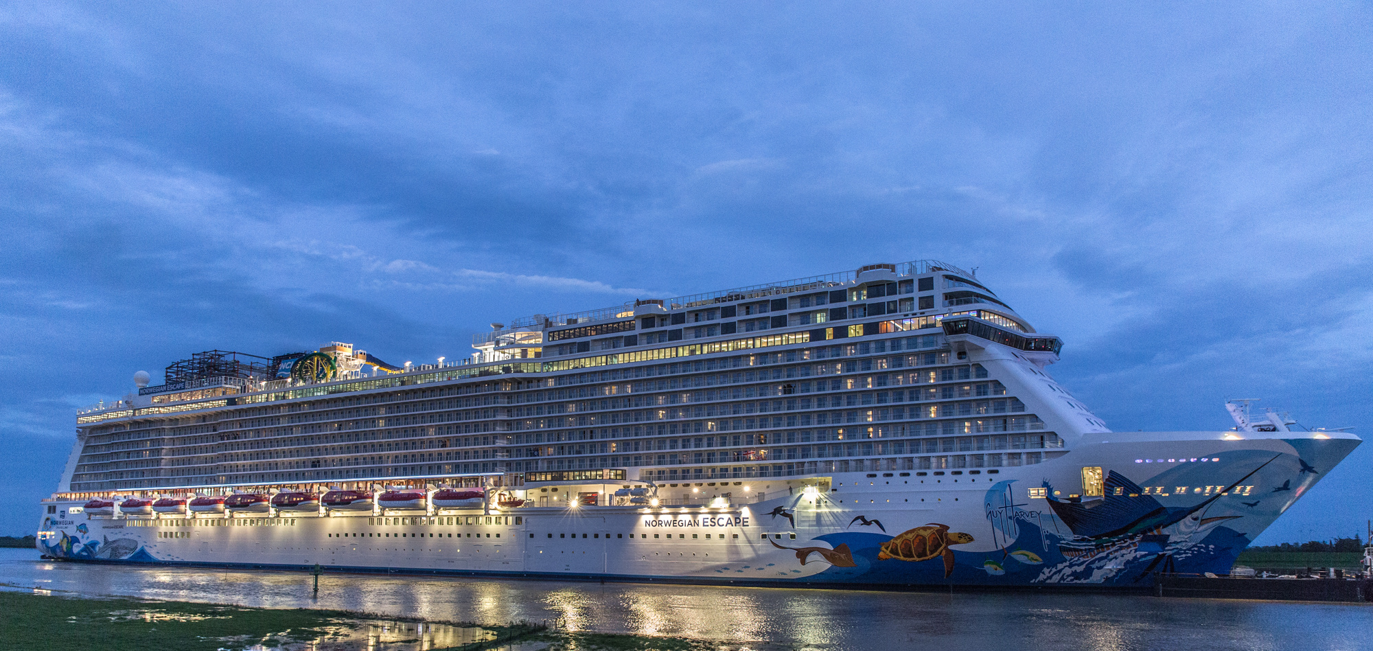 Emsüberführung der Norwegian Escape am 18.09.2015