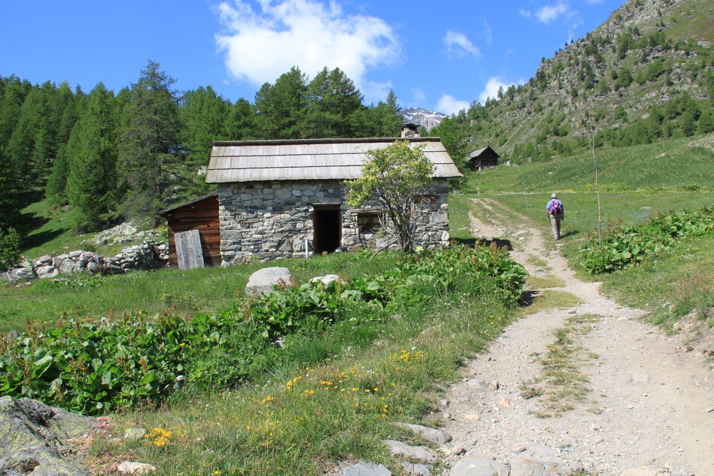 En allant vers le refuge Buffères Les Ecrins