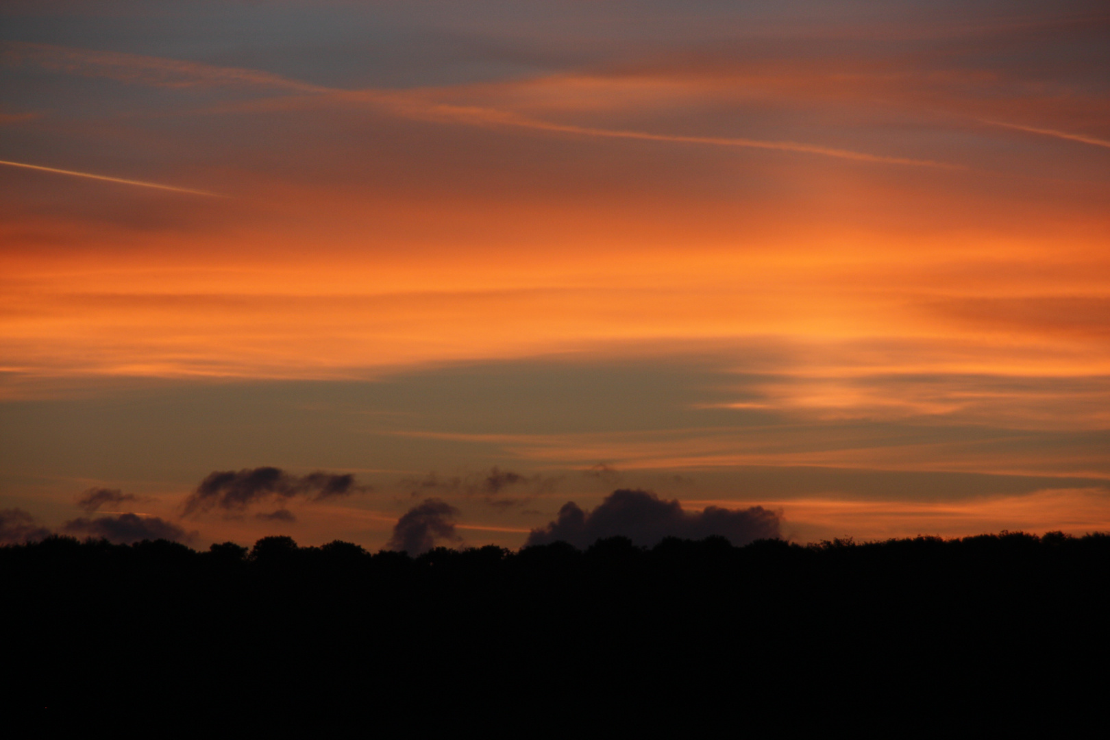 ..En Août, coucher Normand...