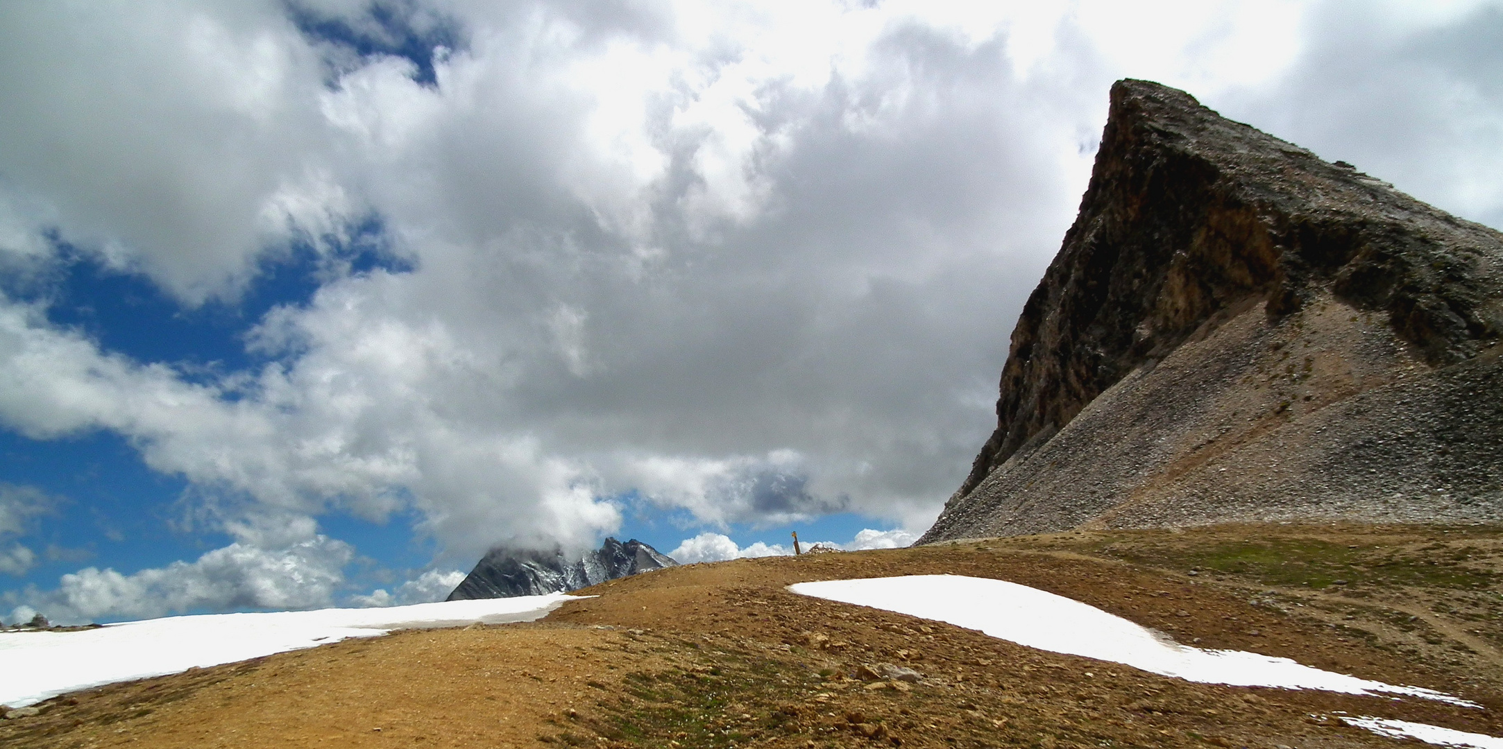 En arrivant au col du Soufre