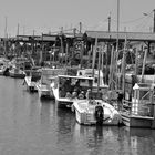 en attendant la marée ds le bassin, les bateaux a quai !