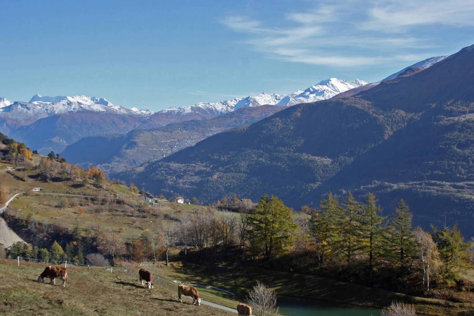 , en automne ,paysage de montagne