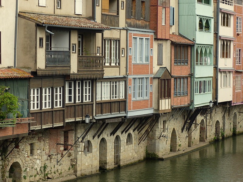 en bordure de l'Agout à Castres (Tarn)