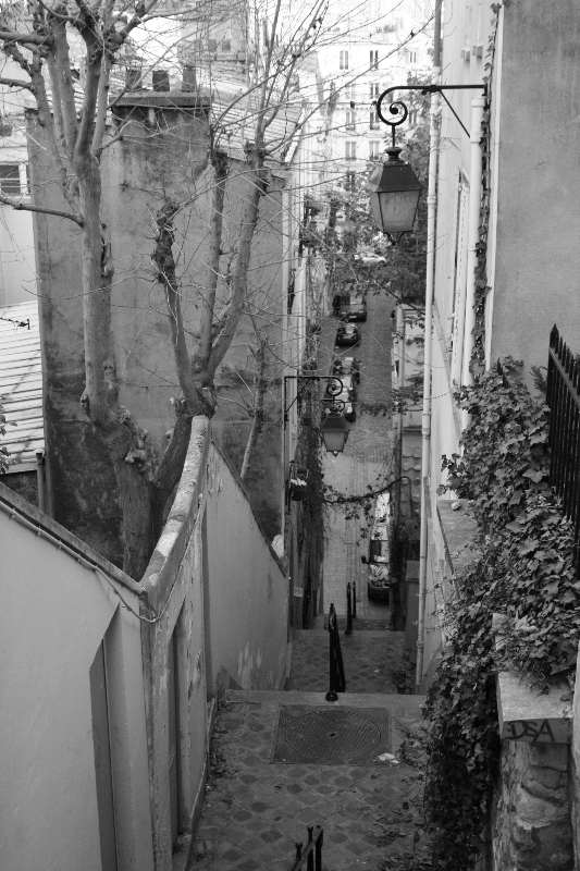 en descendant de Montmartre