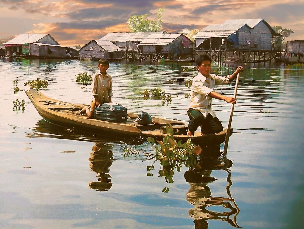 en descendant le lac tonlé sap 