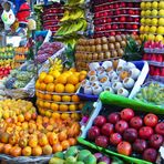 En el mercado de frutas
