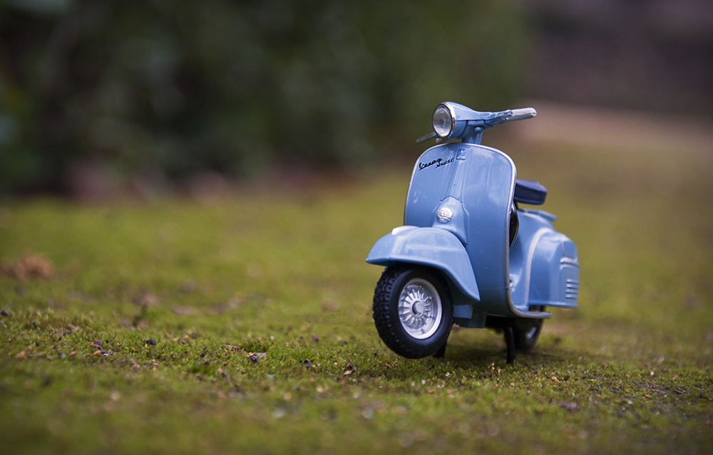 En el parque ( Vespa ).