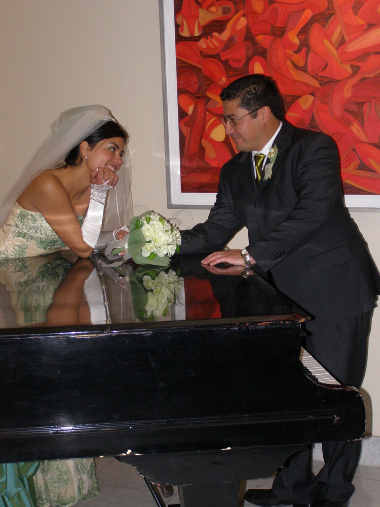 En el piano