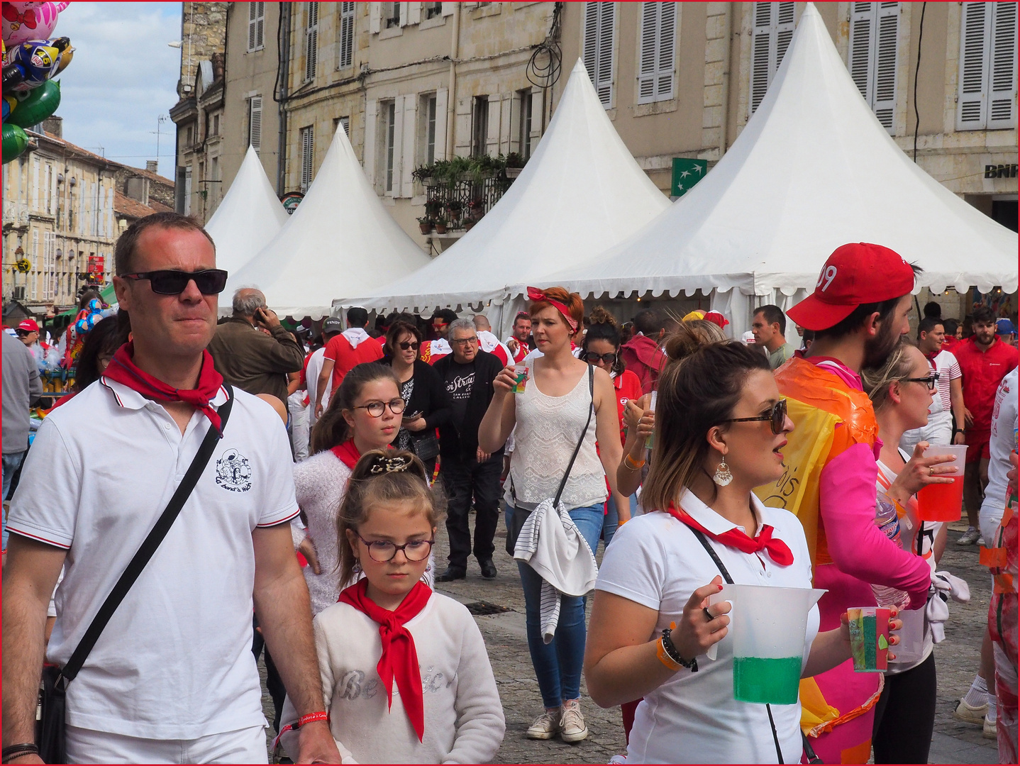 En famille au festival de bandas à Condom