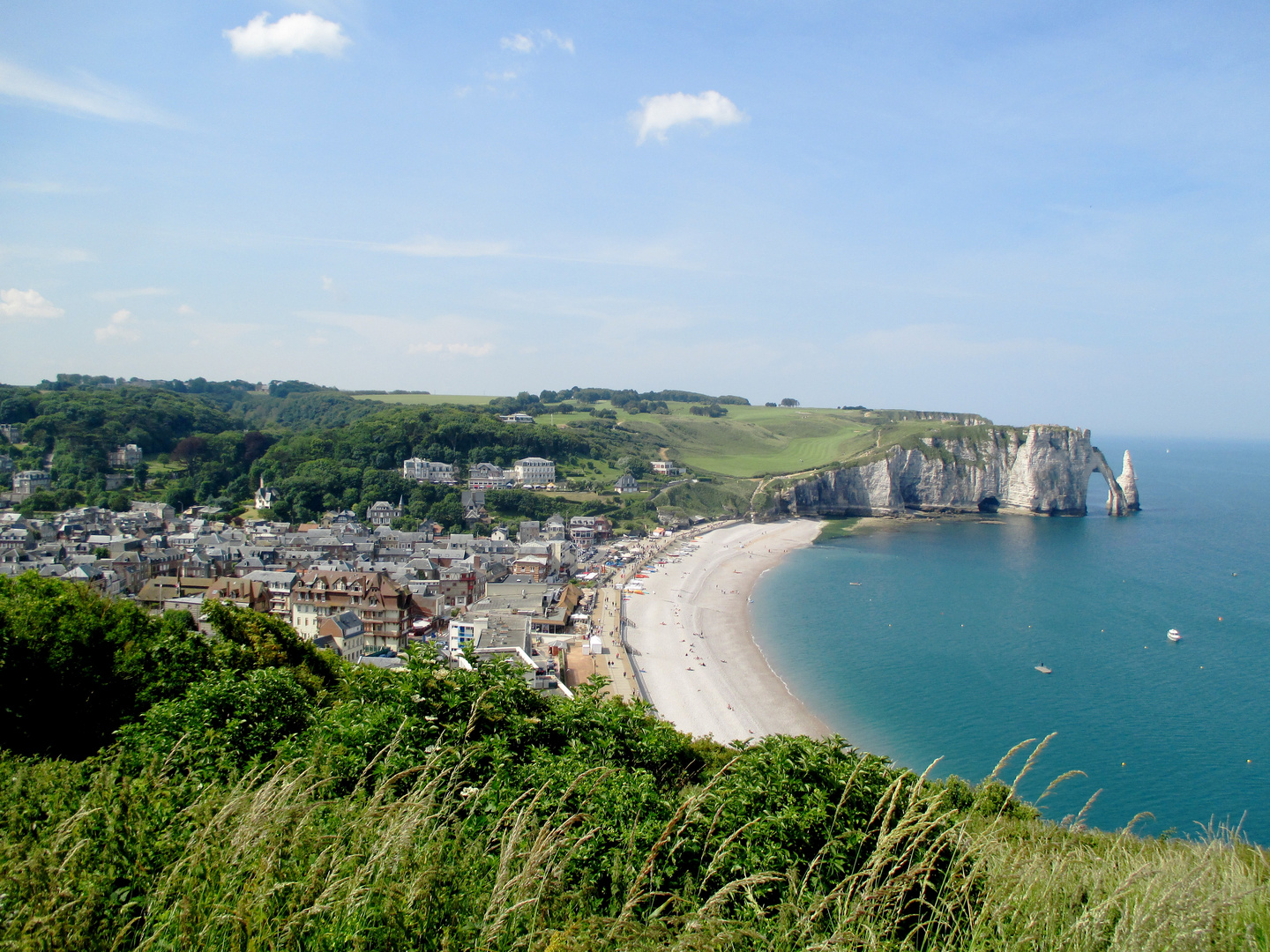 en haut de la falaise 