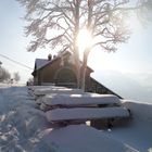 En haut du funiculaire du Pic du jer