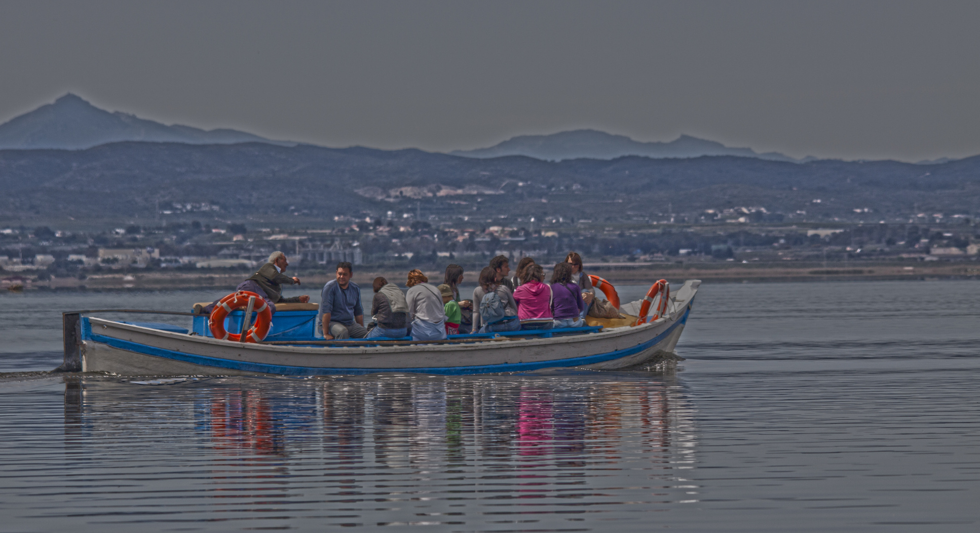 En la barca