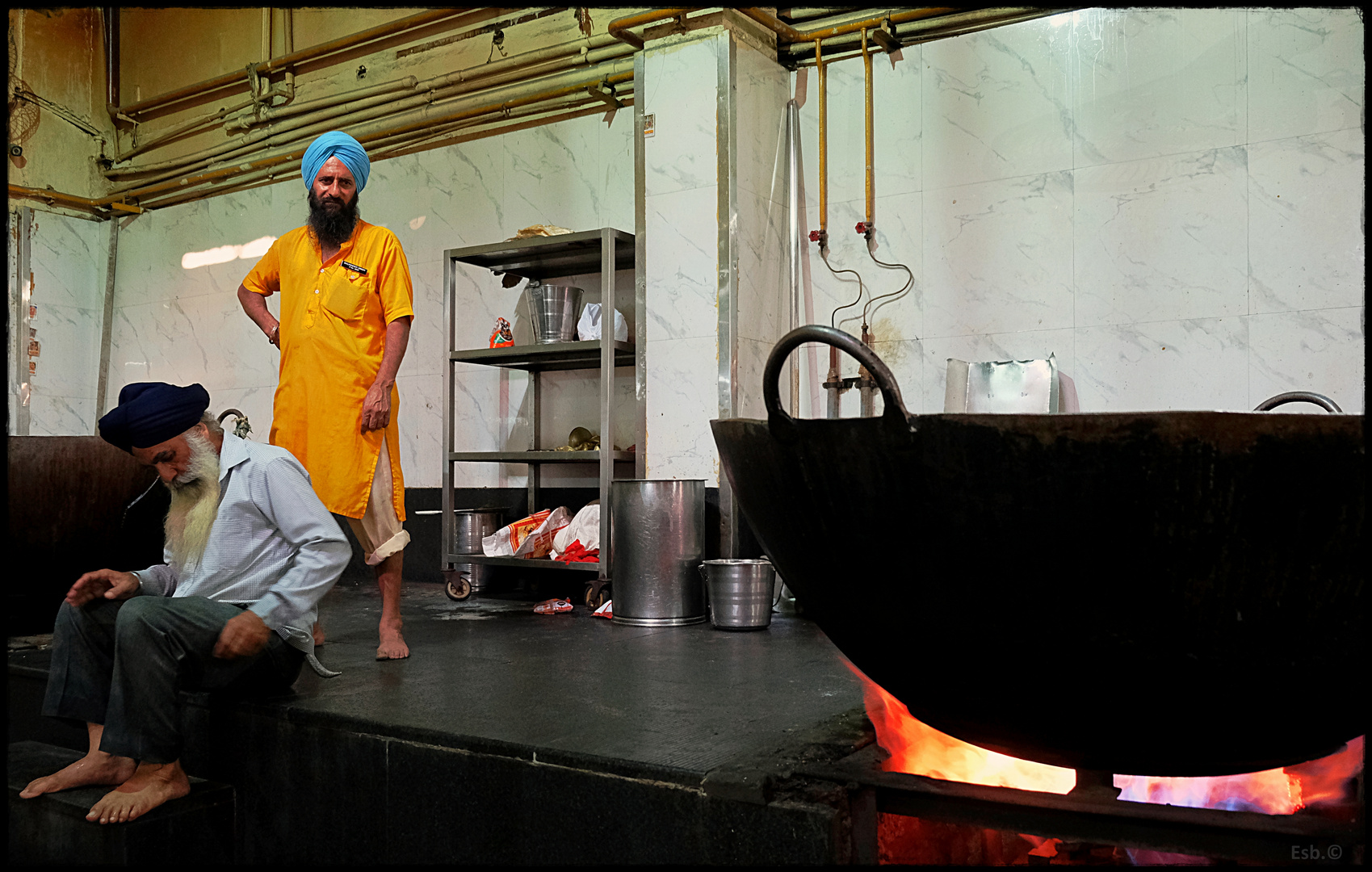 En la cocina.Delhi.