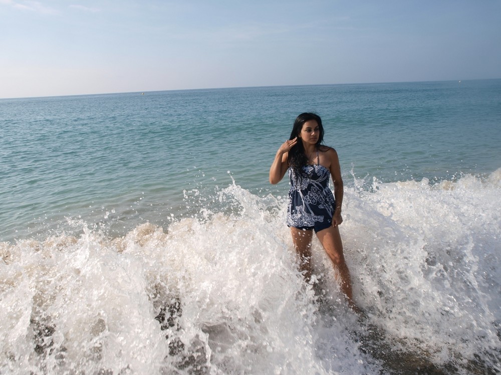 En la playa.....