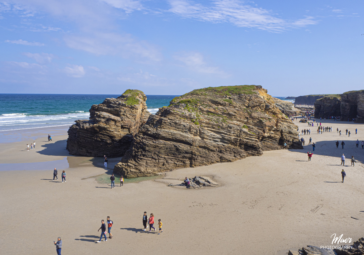 En la Playa de las Catedrales.Lugo. Galicia.