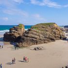 En la Playa de las Catedrales.Lugo. Galicia.