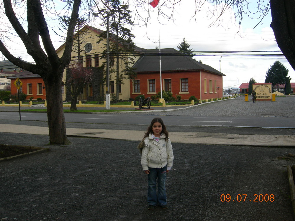 en la plaza