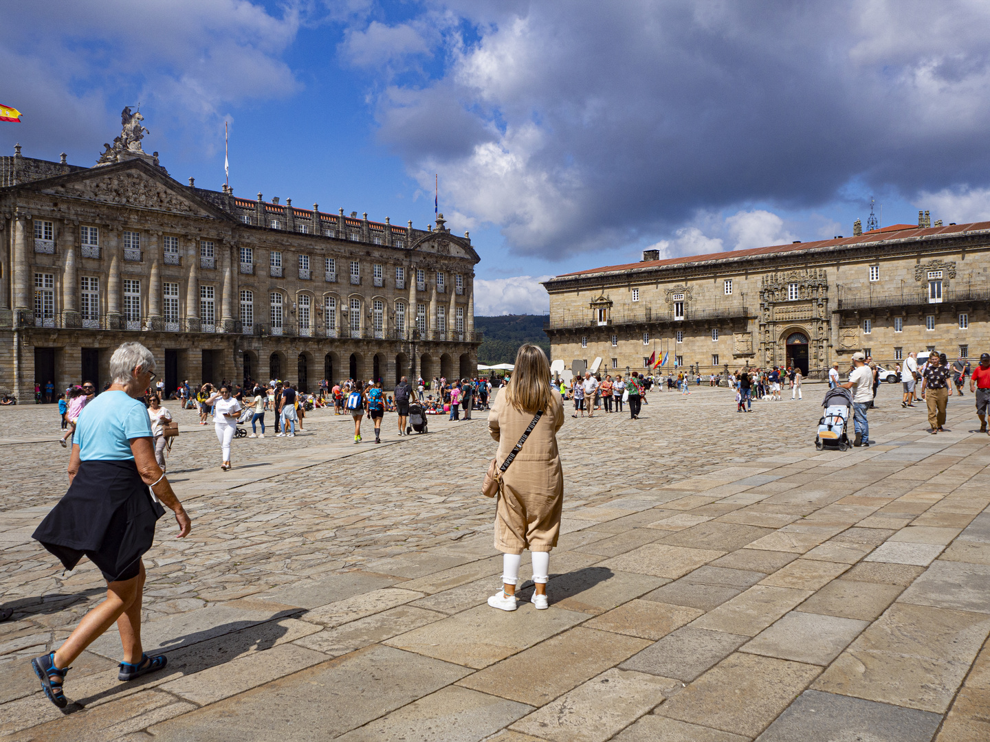 En La Plaza del Obradoiro.