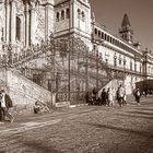 En La Plaza del Obradoiro.