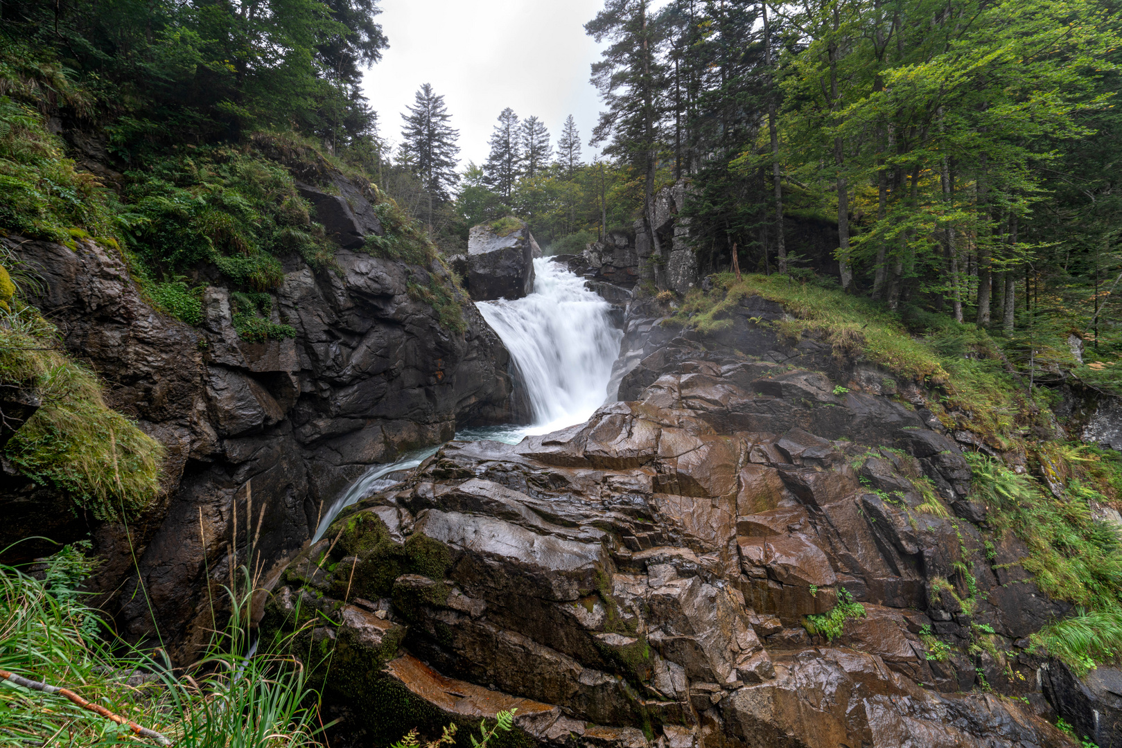 En montant au Pont d'Espagne, Pyrénées