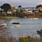 En quittant le pont de Kermelo à Lorient (Morbihan)