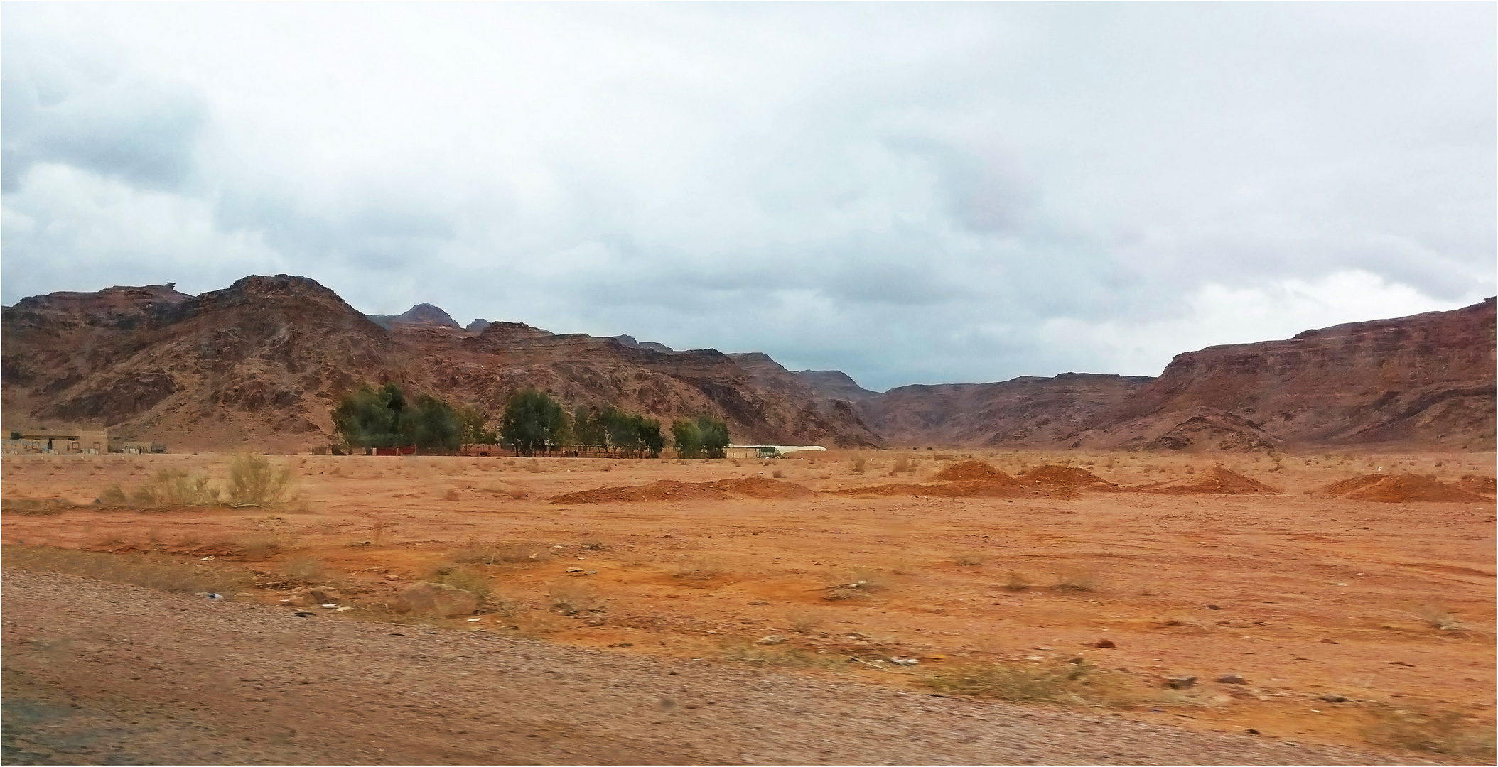 En route pour le désert de Wadi Rum