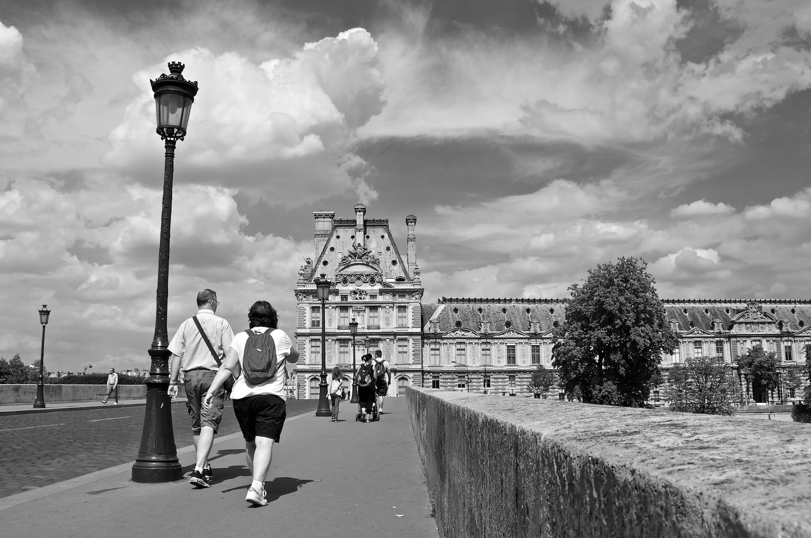 En route pour le Louvre