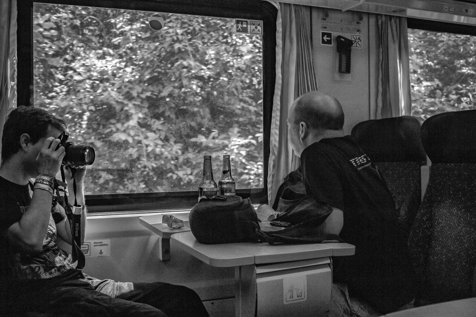 En tren de fotografiar