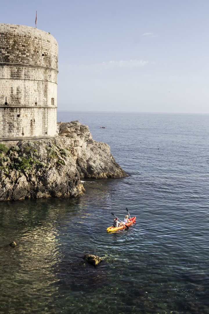 En un bote por Dubrovnik