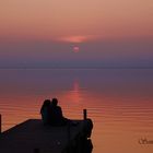 Enamorados del atardecer de La Albufera.