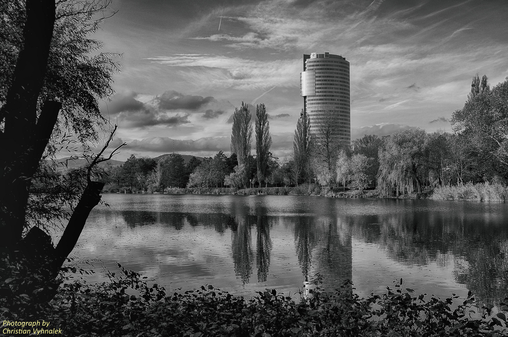 Enchanting landscape in Floridsdorf in Vienna