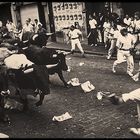 Encierro. Sanfermines. Pamplona.