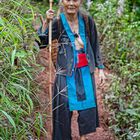 Encounting an Hmong hiker woman