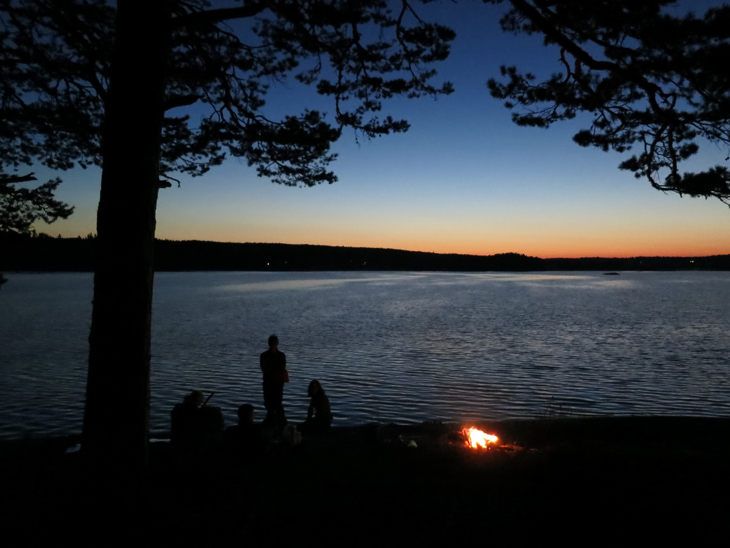 End of a great canoeing tour on the Stora Le in Sweden