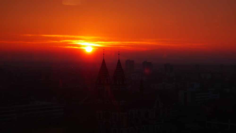 End of Day - Sonnenuntergang in Freiburg