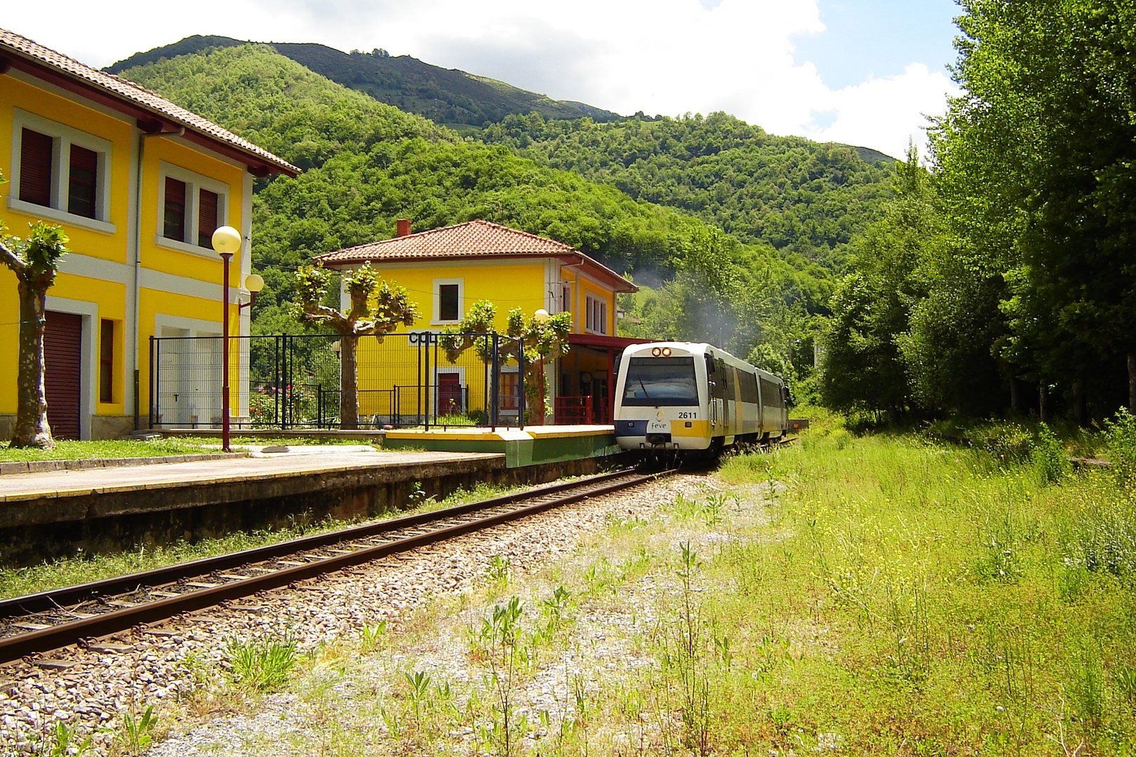 End station at Collanzo, Asturias - Northern Spain