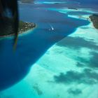 Endanflug auf Bora Bora