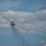 Endanflug in hoher Geschwindigkeit