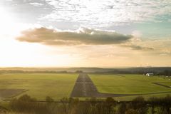 Endanflug Piste 25 Essen-Mülheim im Spätherbst